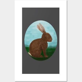 Curious Cottontail Posters and Art